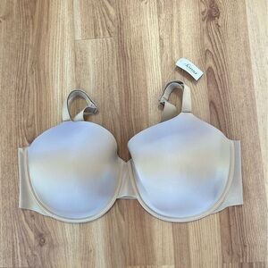 Soma Plus-Size Soft Tan Vanishing 360 Perfect Coverage Under-wire Bra Sz 42G